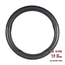 54031 Black w/blue stitching Steerling Wheel Cover