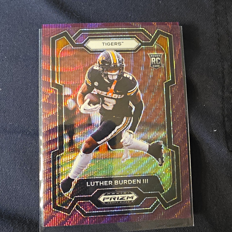 2024 Panini Prizm Draft Picks #198 Luther Burden III rc Purple Wave