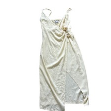 Urban Outfitters Women's Wrap Dress XS Summer Dressy Resort Wear Midi Yellow