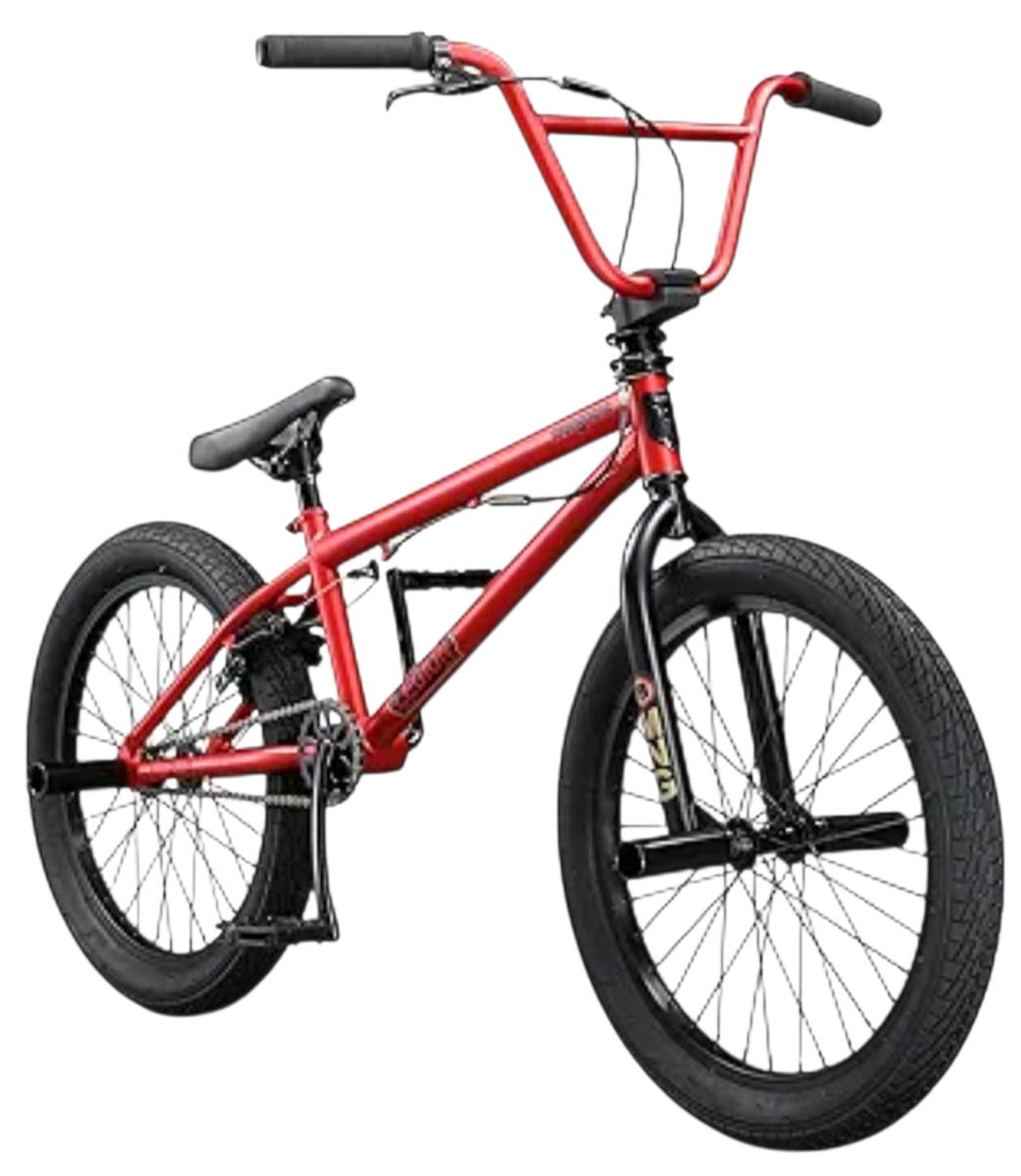 Mongoose Legion L20 BMX Bike Boys 20 Inch Red Steel Freestyle Pegs