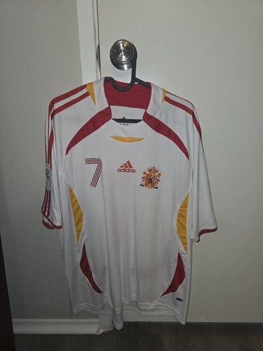 2006/07 Spain Away Jersey #7 Raul Gonzalez XL Adidas World Cup Soccer NEW
