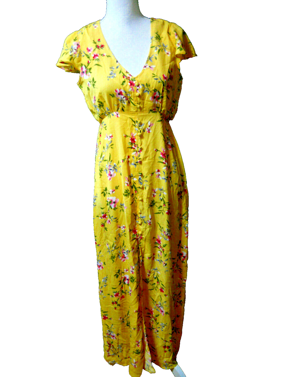 Charmed Hearts Womens Maxi Dress Yellow Floral Size Large L (C58) | eBay Charmed Hearts Womens Maxi Dress Yellow Floral Size Large L (C58) | eBay