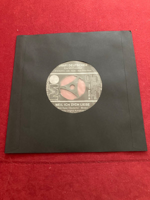 Drafi Deutscher '' Weil ich dich liebe'', Single Erstausgabe von 1971, Exzellent