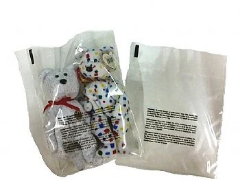 12 x 18" - 2 Mil Flat Suffocation Warning Poly Bags-Case of 1000 - Photo 1/1