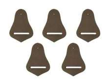 Tahoe Leather Strap Holder for Western Saddles - Set of 5 - Black or Brown