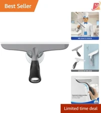 Lightweight 10-Inch Gray & Black Squeegee - Effortless Streak-Free Cleaning