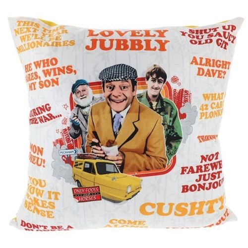Only Fools and Horses Slogans Cushions 43cm x 43cm Brand New Home Gift Delboy NG - Picture 1 of 1