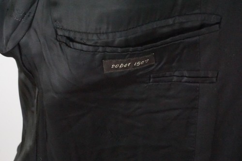 Canali Exclusive Black Herringbone S150s Wool Sport Coat Jacket Sz 42R - Picture 9 of 9