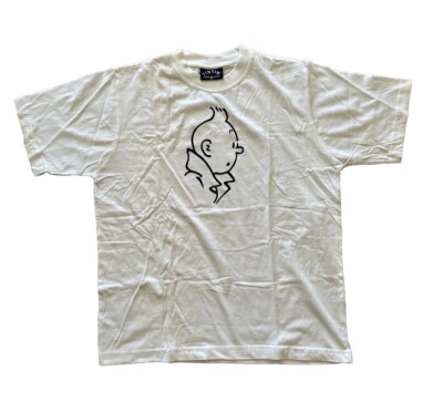 Tintin Vintage 90s T Shirt M The Adventure Cartoon Comic Herge