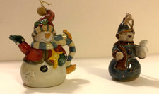Snowman Classic Style Christmas Ornaments. Ready for the Holidays.