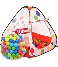 Kiddey Toy Shop Kids Play Tent And 100 Balls Included KD325 Polka Dots
