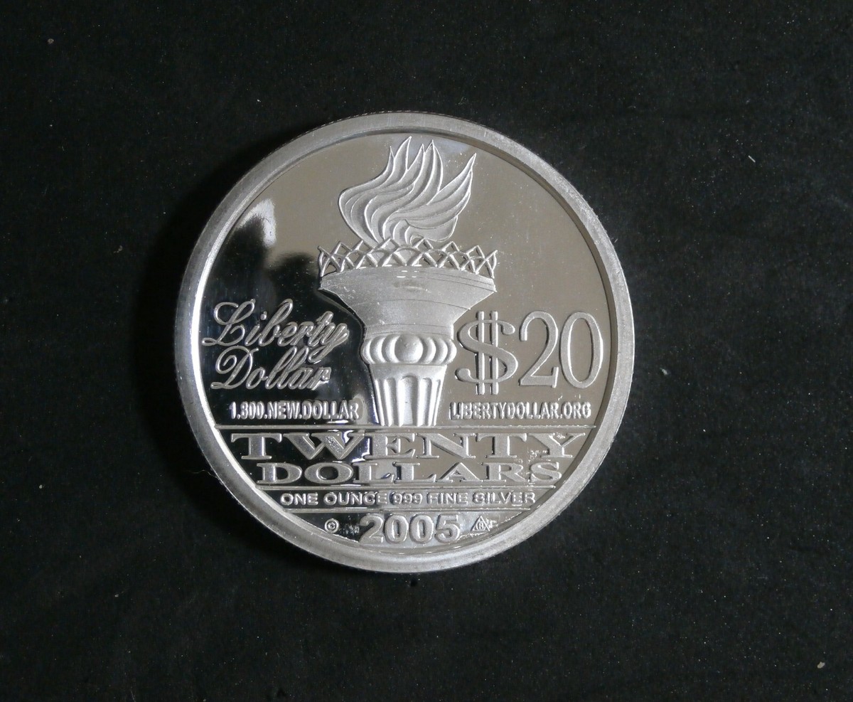2005 NORFED $ 1 oz .999 SILVER 20$ FROSTY PROOFLIKE FROM FEDERAL