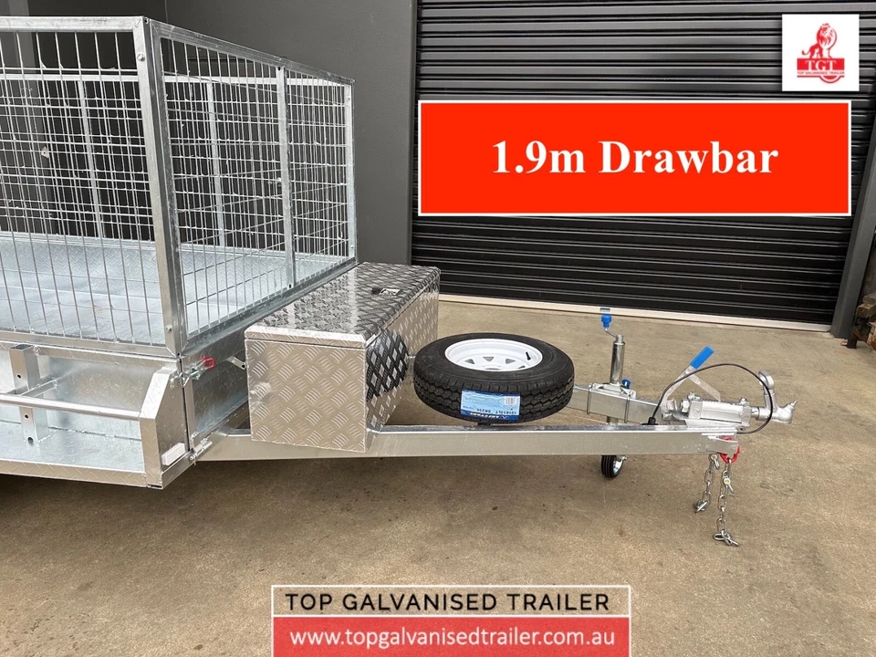 10x5 Tandem Axle Galvanised Box Trailer 2000kg ATM - image 3 of 4