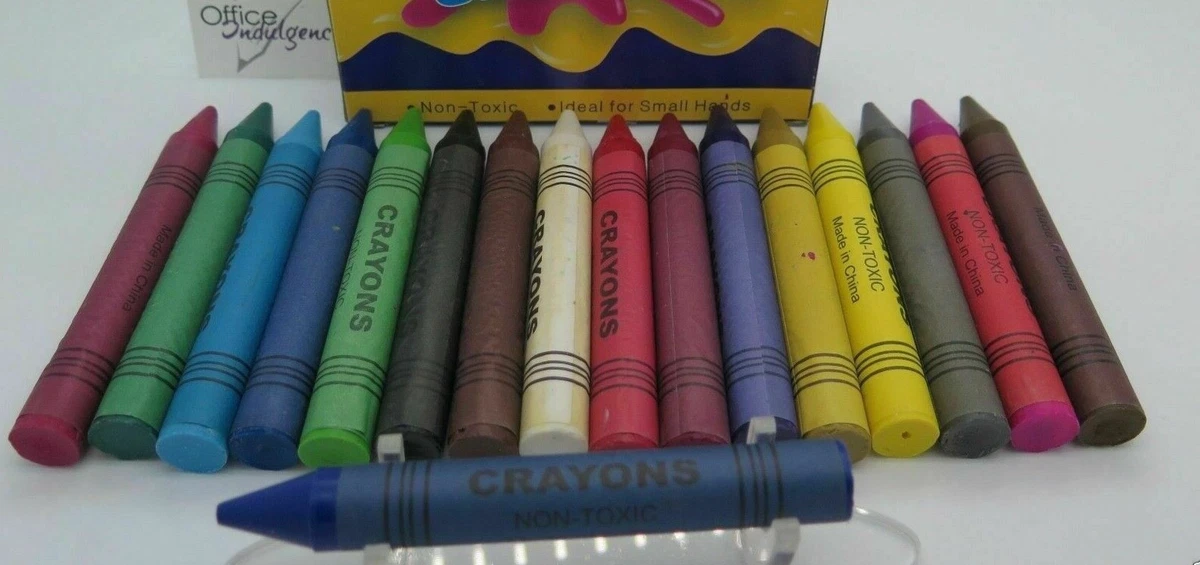 x10 Pack Crayon Jumbo Giant Large Crayons Set Colours Kids Stationary  Colouring