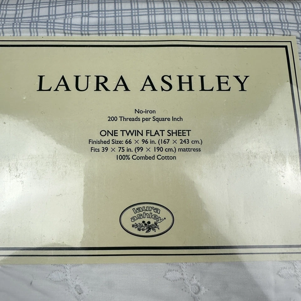 Nueva sábana plana Laura Ashley Home Sophia vintage doble hoja plana país francés Foto 3 de 4