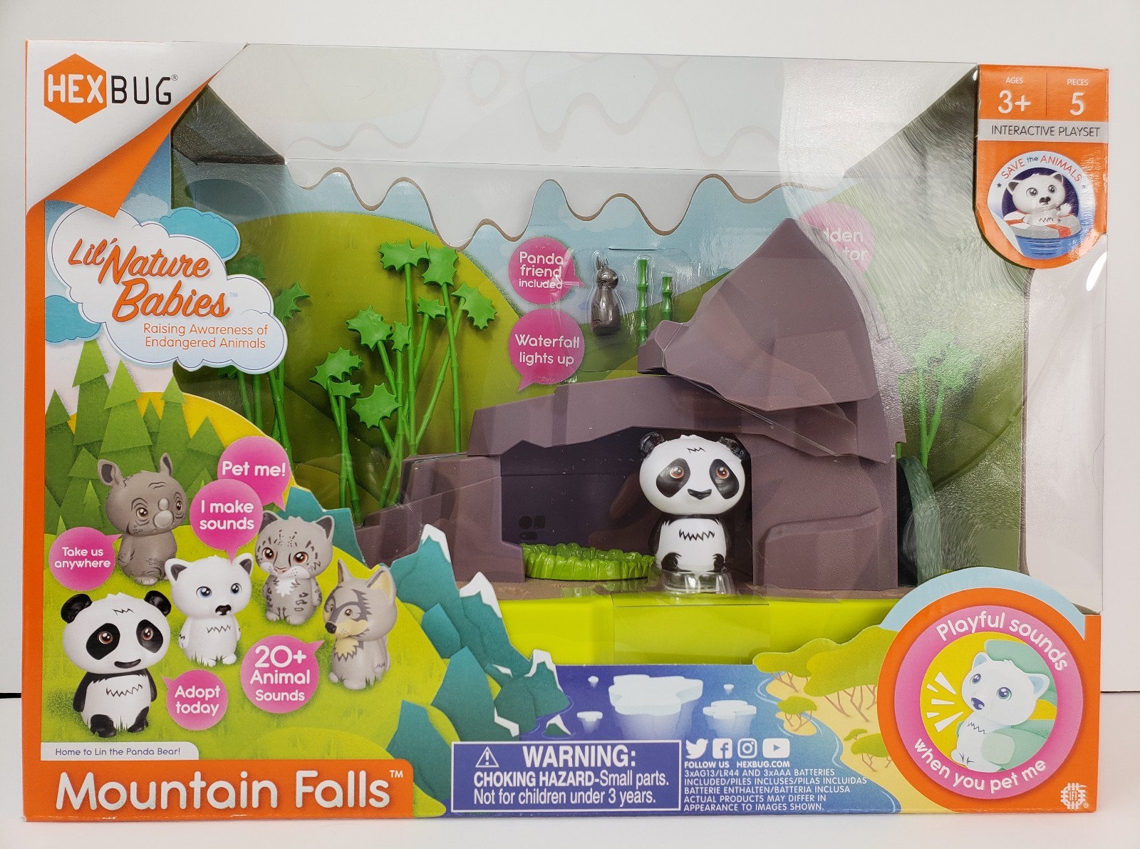 HEXBUG Lil' Nature Babies Mountain Falls Home to Lin the Panda Bear HEXBUG Lil' Nature Babies Mountain Falls Home to Lin the Panda Bear