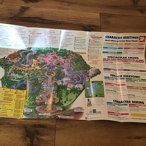 1998 Magic Kingdom Guide MAP ExtraTERRORestrial Alien Encounter THE TIMEKEEPER - Picture 2 of 2