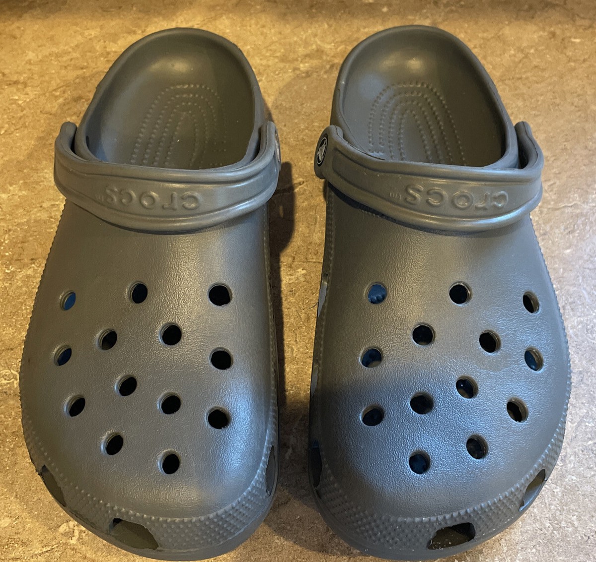 Original Crocs Clogs Slate Gray Size: Mens Or 11 Women's