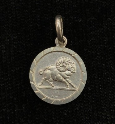 NEW Aries Sterling Silver Zodiac Pendant 925 Horoscope Charm S/S Solid ...