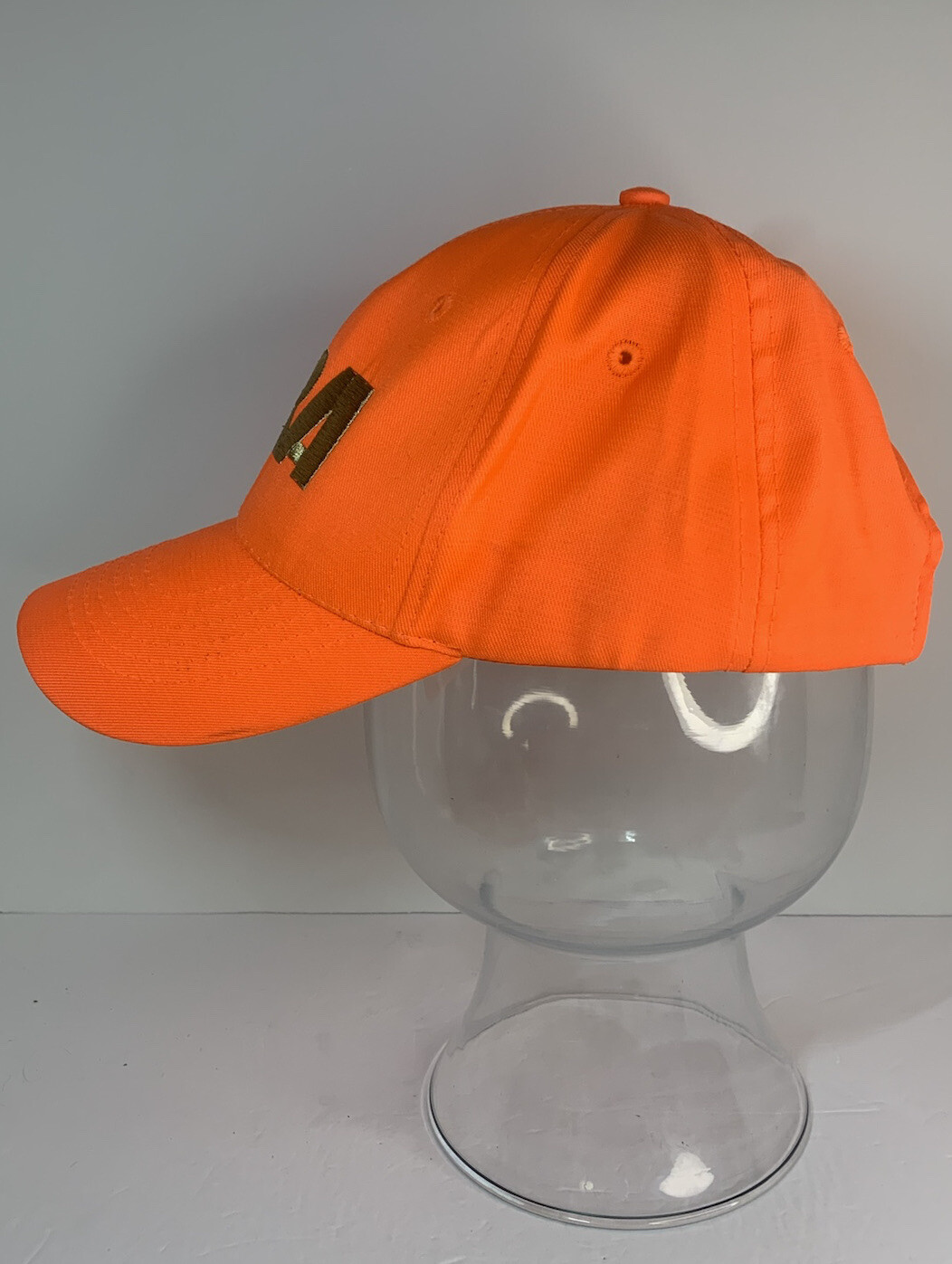 NRA Blaze Orange Baseball Cap Hat w/ Gold Embroidered Logo NWOT eBay