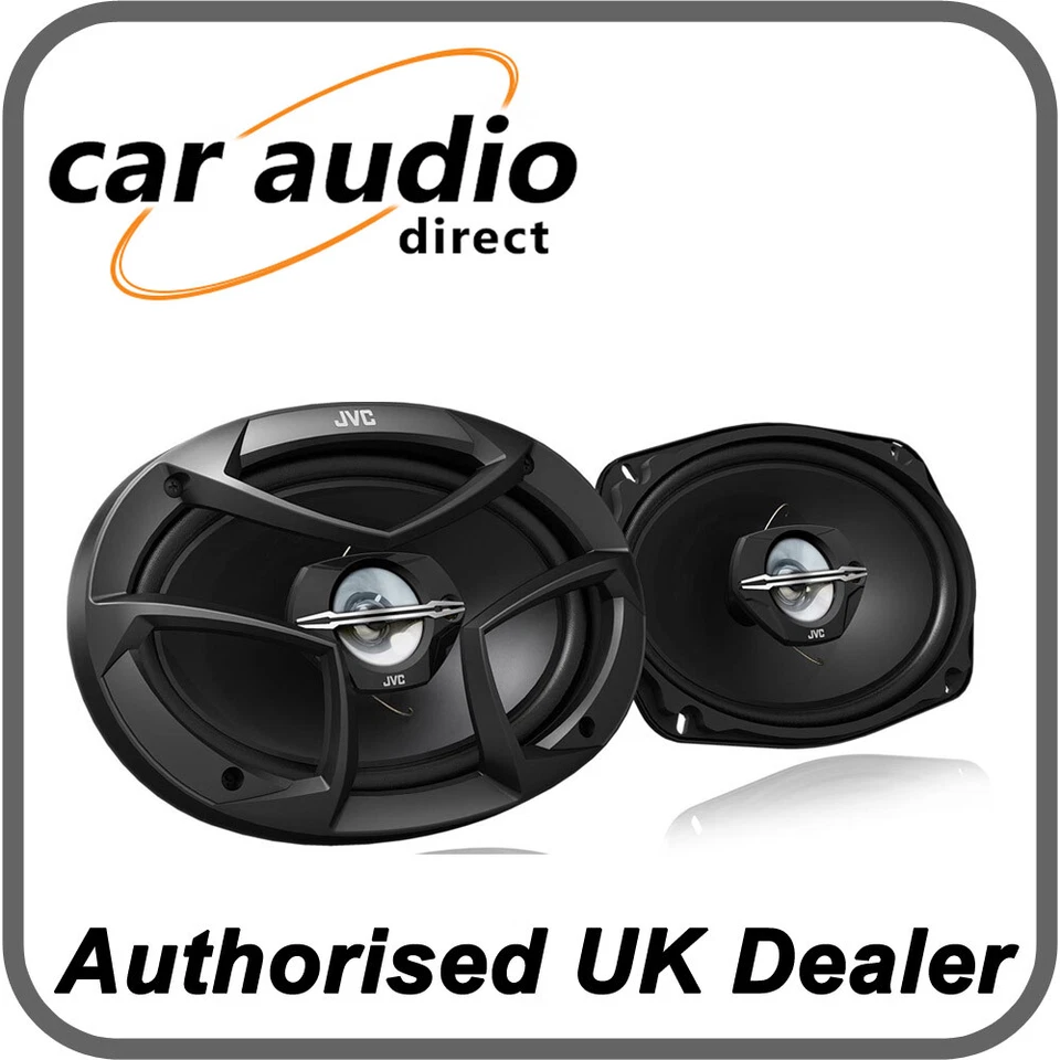 JVC CS-J6930 - 400W 6”x9" 3-Way Coaxial Door Shelf Speakers