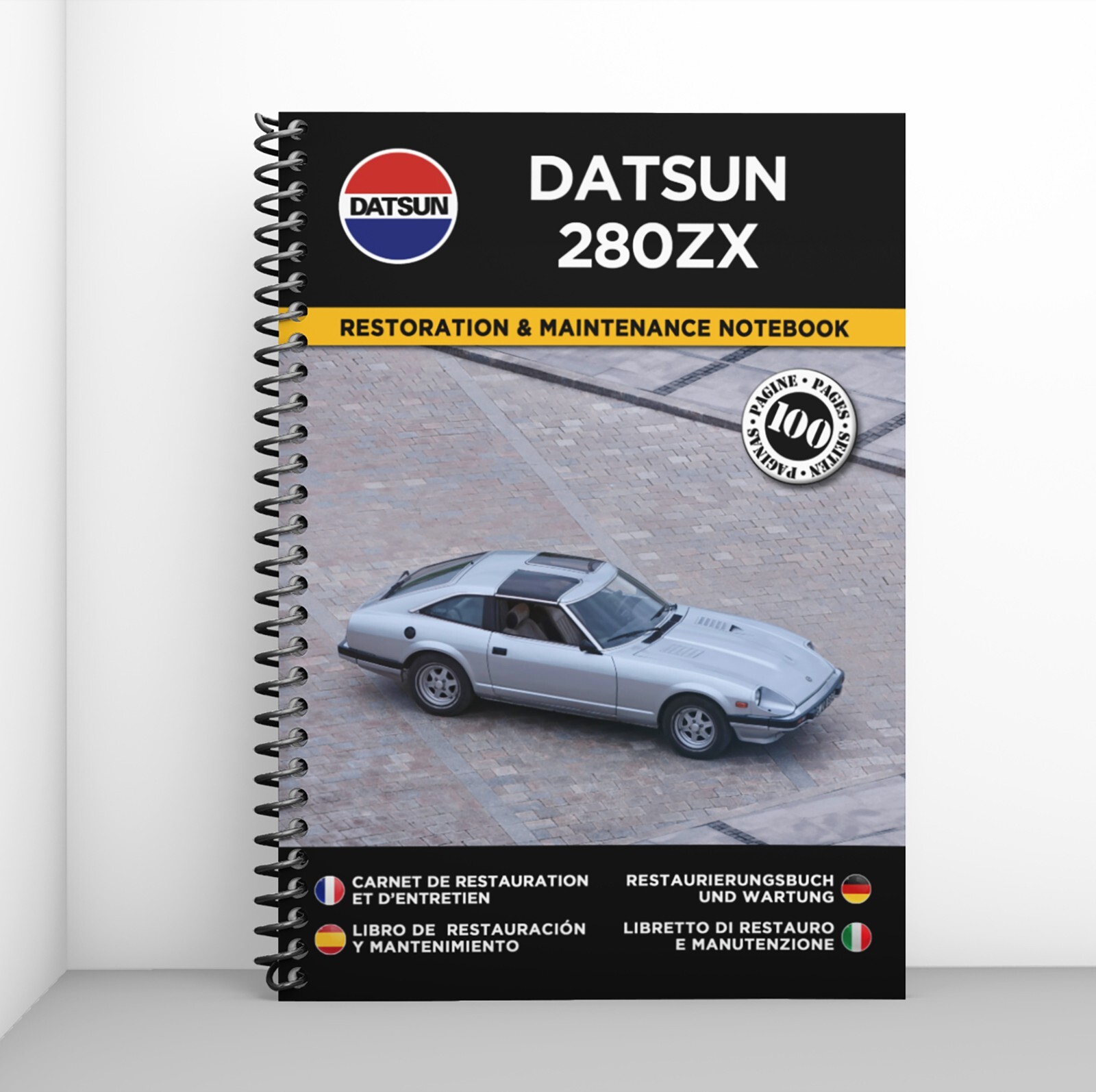 Datsun 280ZX cahier de restauration haut de gamme pour collectionneur d'automobiles japonaises