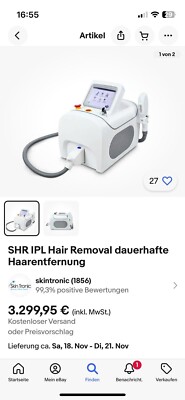IPL SHR Haarentfernung Laser 