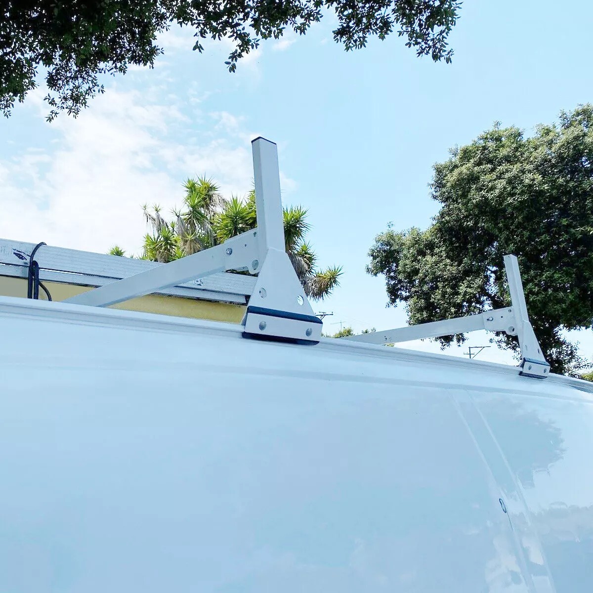 59" For Chevy Express Fullsize Van 3 bar 96-23 Ladder Roof Rack Steel Cross Bar