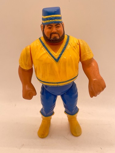 WWF Akeem Hasbro Wrestling Figure WWE WCW 1990 Ser...
