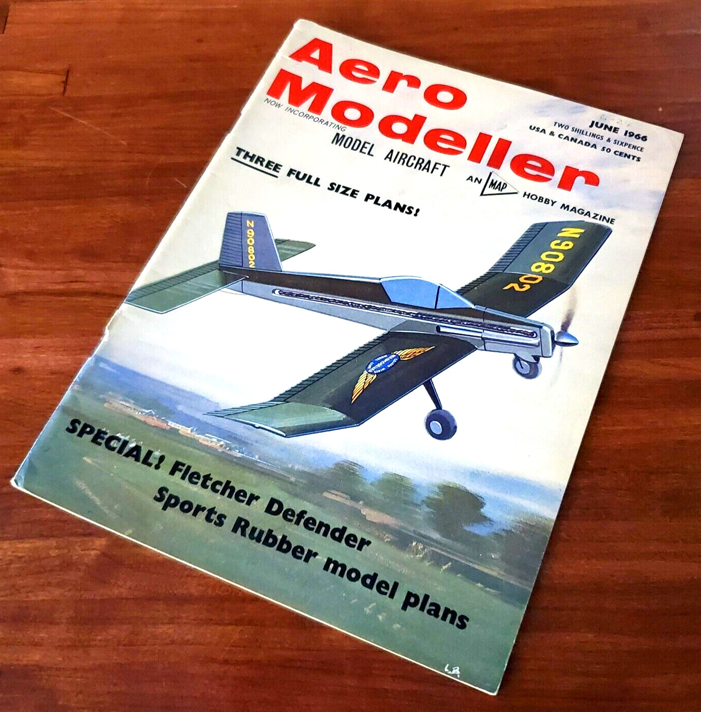 1966 June - Aero Modeller Special! Full Size Plan Vintage Magazine Free Shipping
