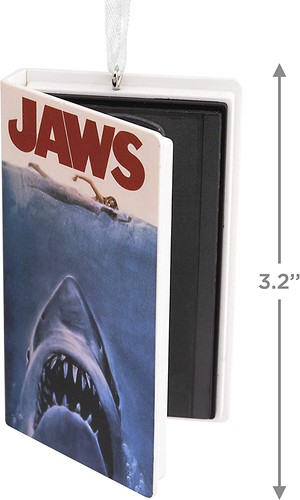 Hallmark JAWS Ornament Classic VHS Universal Christmas Tree 2021 NEW "MINT" - Picture 4 of 10