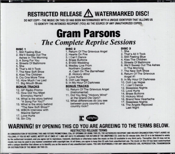 25+ Music CDs Gram Parsons for sale | Updated Oct 2026