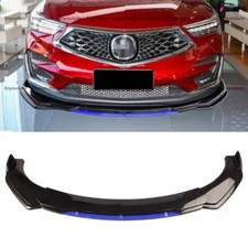 For Acura Integra Universal Front Bumper Lip Spoiler Splitter Gloss Black Blue