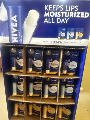 41 Packs, Nivea Moisture Lip Care 0.17 oz. Different Flavors