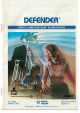 Vintage 1982 Atari Defender Original Game Manual 355 early computer games
