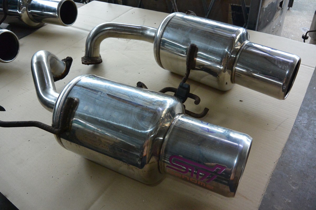 JDM Genome Subaru Legacy BL5 BP5 B4 Sti twin exhaust muffler bh5 