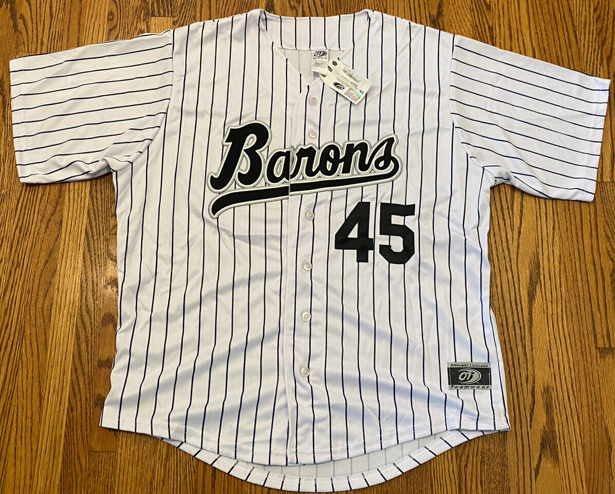 US SELLER Jordan #45 Birmingham Barons Baseball Men Jersey Stitched