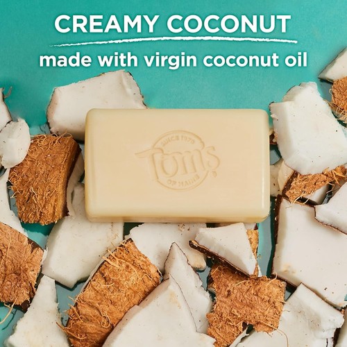 6-Pack Moisturizing Coconut Bar Soap with Organic Virgin Coconut Oil, 5 oz - Picture 6 of 11