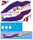 Boeing 777-300 Qatar FC Barselona 1/144 PAS-DECALS 777300-26