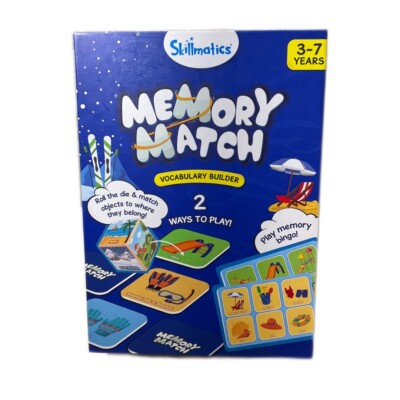 Skillmatics: Memory Match Vocabulary Builder 2 Ways To Play - New Sealed!