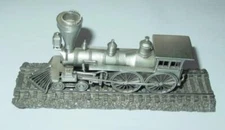 The Old GENERAL Pewter 1855 Train Engine - Danbury Mint 1:90 Scale - (2) Piece
