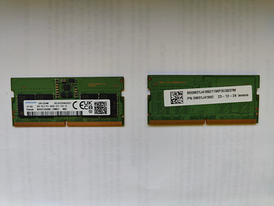 Samsung DDR5 SODIMM 16GB×2メモリー New Samsung 16GB (8GBX2) DDR5 4800 MHz PC5-38400 SODIMM