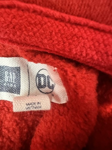 GAP Teen Boys Red Hooded Sweater Size 10 - Picture 10 of 16