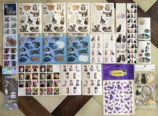 Large Mixed Lot Hallmark / Jolee's / StickyPix CATS KITTENS Stickers, some 3D