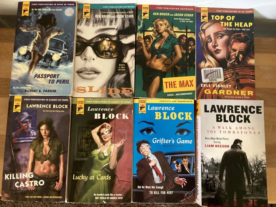 24 Hard Case Crime Paperback Book Lot Max Allan Collins Block Westlake etc Foto 4 de 4