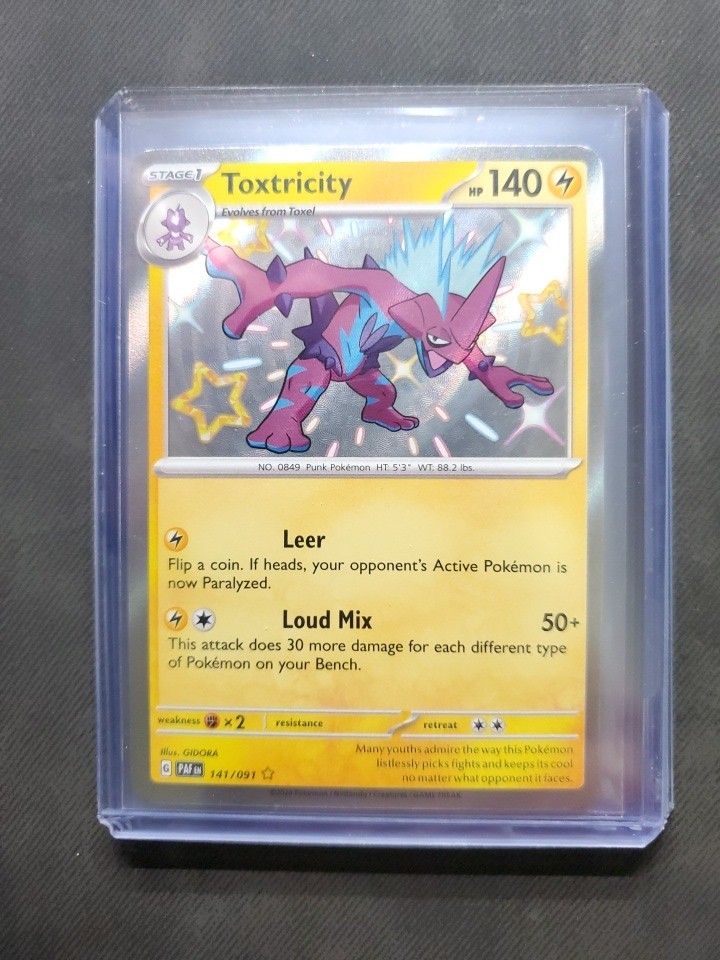 TOXTRICITY 141/091 ~ SHINY Rare ~ Pokemon TCG: Paldean Fates
