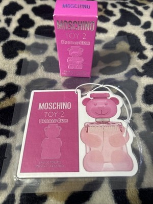 MOSCHINO TOY 2 BUBBLE GUM 0.17OZ / 5ML EDT TRAVEL MINI NIB With Car/house Freshy