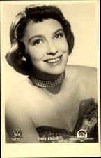 Postcard actress Inge Egger, portrait, pearl necklace - 3921277