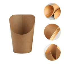 50 Pcs Chips Container French Fries Holders Food Paper Bags Organizer