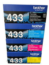 Brother TN433 Compatible Toner Set 4 Pack High Yield Black,Cyan,Magenta,Yellow